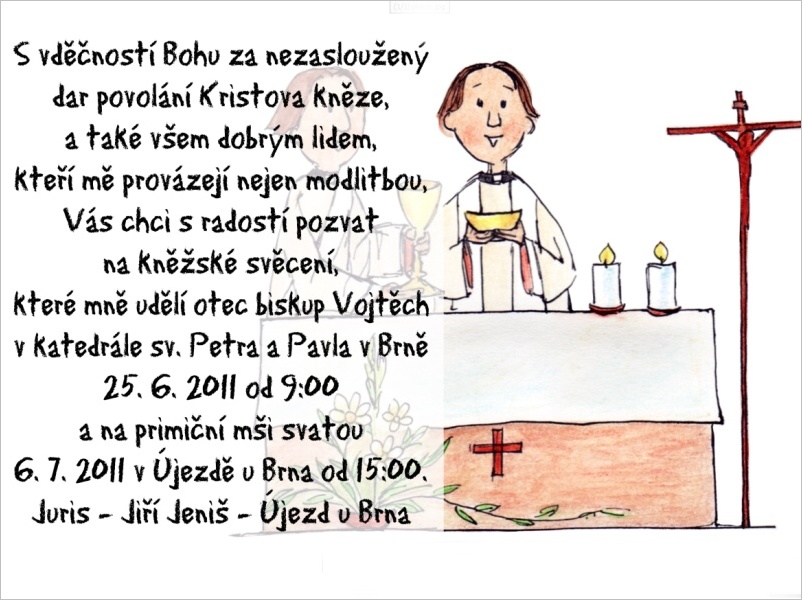 Jiří Jeniš kněžské svěcení